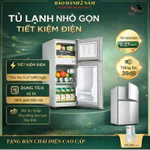 Tủ lạnh mini, tủ lạnh 2 cánh làm lạnh nhanh ngăn đá và ngăn lạnh giữ đồ luôn tươi mới, siêu nhỏ gọn tiết kiệm điện — ảnh 1