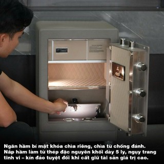 Két Sắt Xiaomi CRMCR 71LB – Két Sắt Thông Minh Hiếm Có Trên Thị Trường: Mở Từ Xa Bằng Mã OTP,Thép Đúc Đặc Nguyên Khối