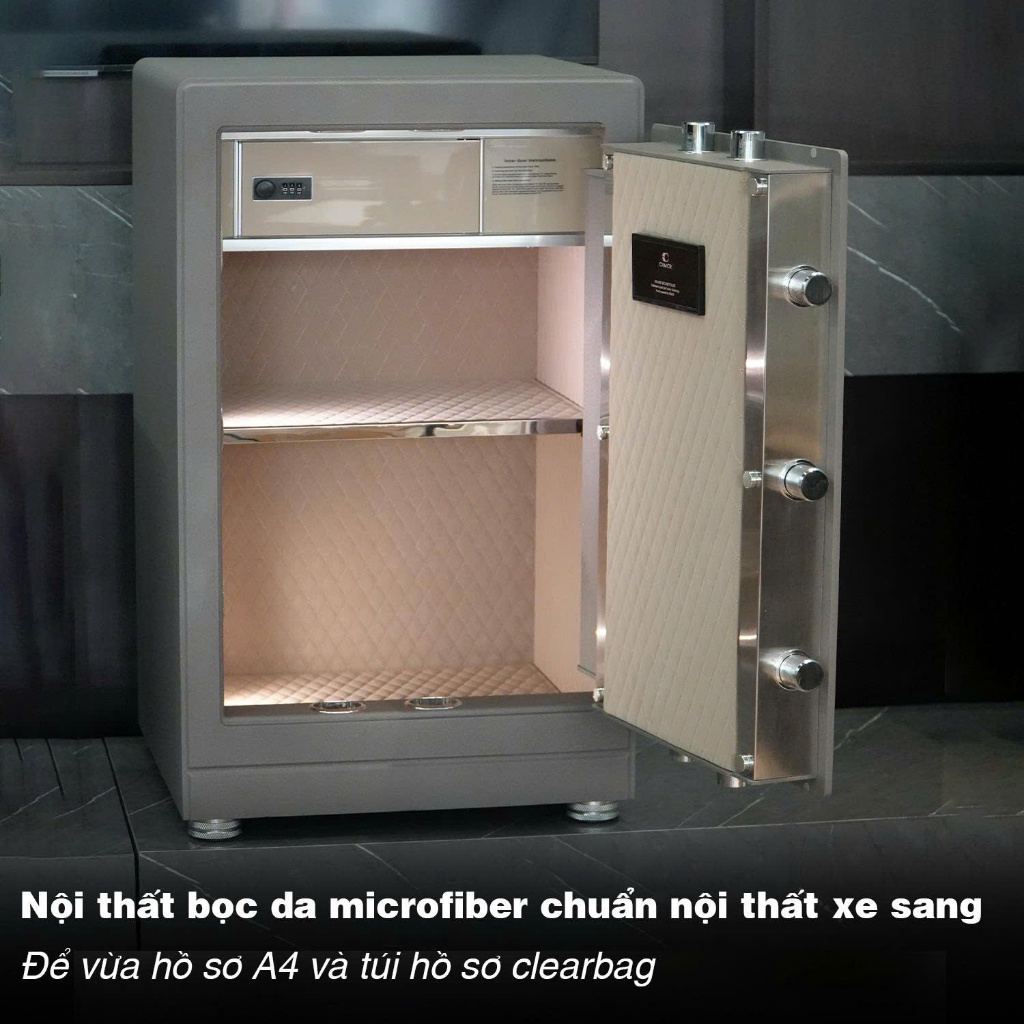 Két Sắt Nhập Khẩu Xiaomi CRMCR 71LB Vân Tay Điện Tử, Xác Minh Danh Tính Người Mở