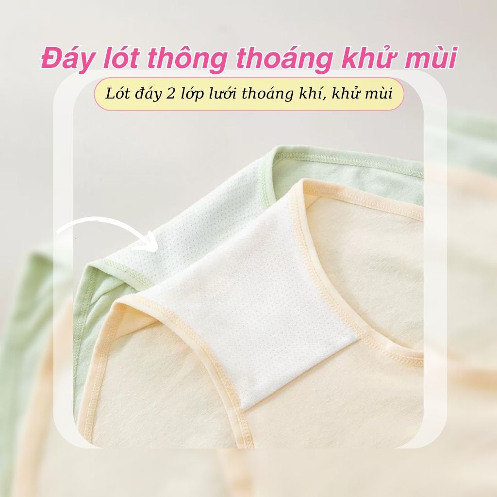 Quần lót nữ cotton kháng khuẩn cạp vừa ton dáng thấm hút tốt kiểu dáng basic cá tính LANIXA L2430