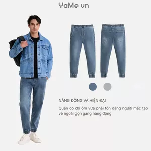 Quần Jeans Jogger Nam FlexFit™ The Original 037 24725 |YaMe|