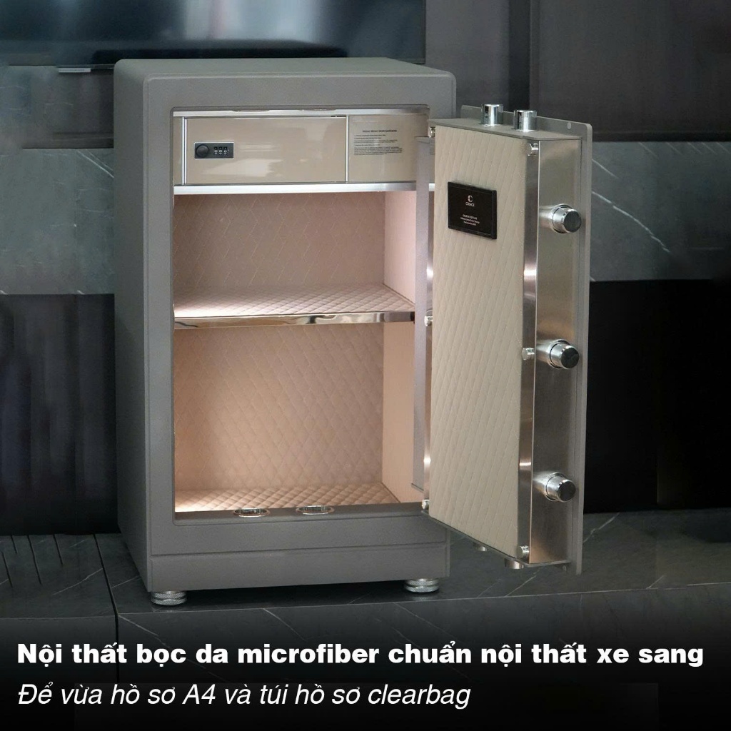 Két Sắt Nhập Khẩu Xiaomi CRMCR 81LB Vân Tay Điện Tử, Xác Minh Danh Tính Người Mở