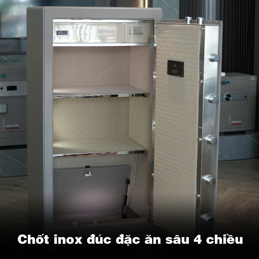 Két sắt Nhập Khẩu Xiaomi CRMCR 123LB Vân Tay Điện Tử, Xác Minh Danh Tính Người Mở cỡ lớn 175kg