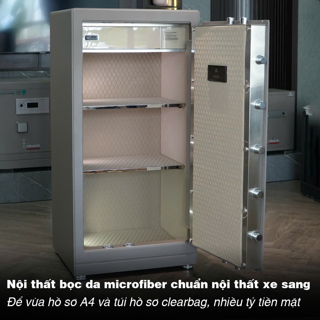 Két sắt Nhập Khẩu Xiaomi CRMCR 123LB Vân Tay Điện Tử, Xác Minh Danh Tính Người Mở cỡ lớn 175kg