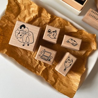 Con dấu gỗ rubber stamp Maru My Cat - My Life