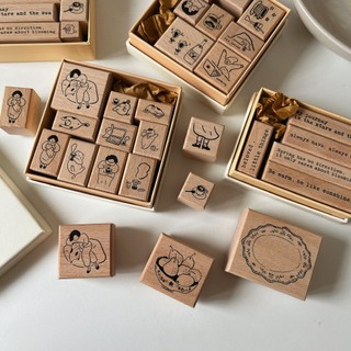 Con dấu gỗ rubber stamp Maru My Cat - My Life