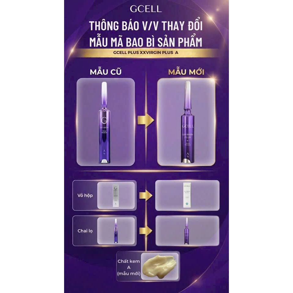 Kem làm hồng nách, mông, bẹn, môi, nhũ hoa Gcell XX Virgin Cream Premium 5g-10g-20g