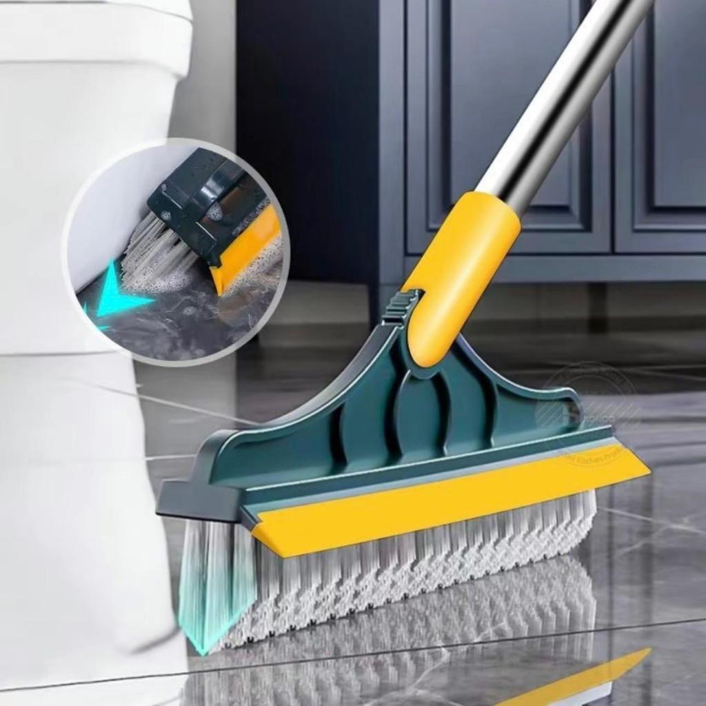 Chổi chà sàn nhà tắm thông minh 2in1 tích hợp cây gạt nước sàn nhà vệ sinh và lau kính - Chổi lau sàn đa năng Làm Sạch