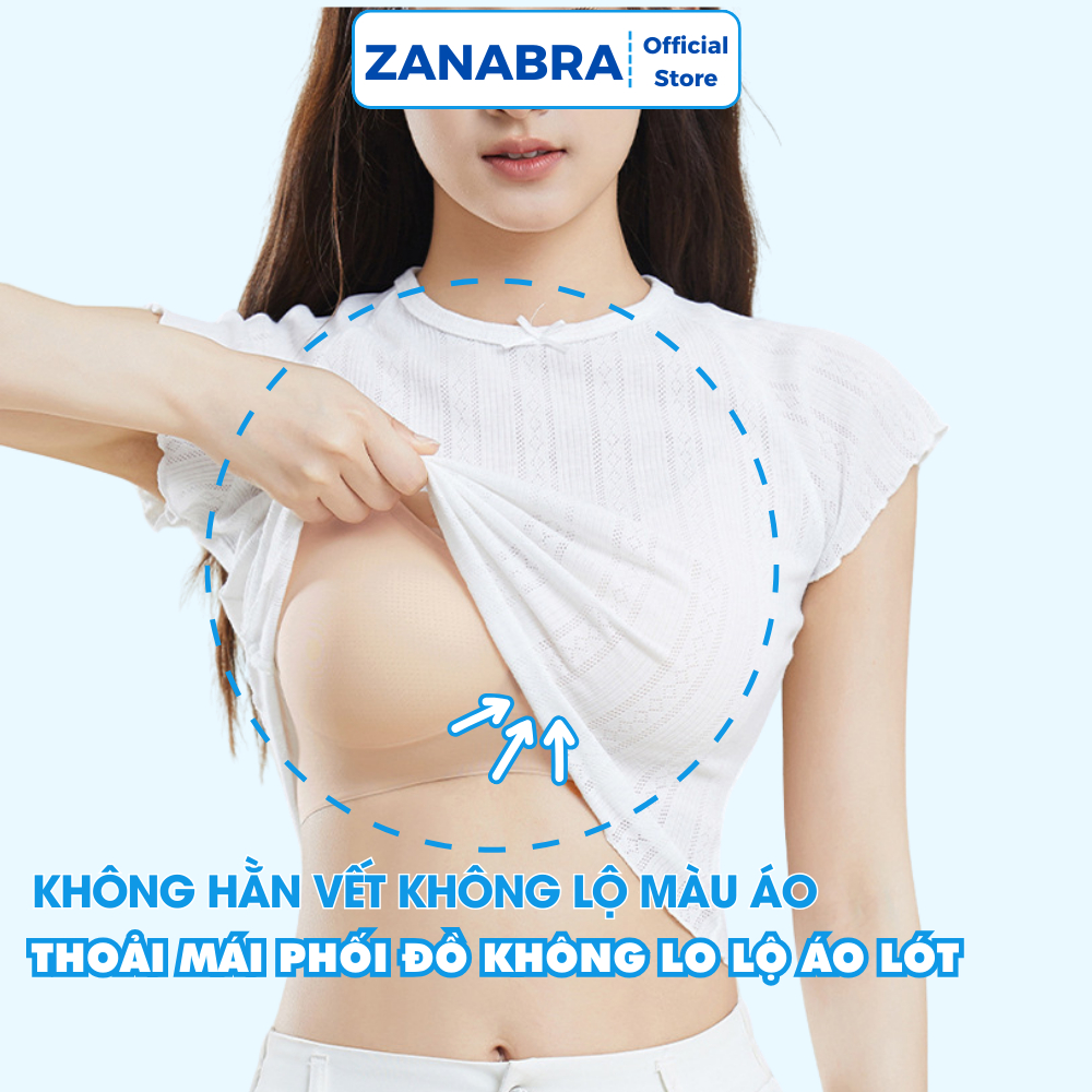 [Combo Tiết Kiệm] Áo ngực nữ không gọng lưng liền, áo lót nữ đúc su mỏng nhẹ đàn hồi tốt ZANABRA A01