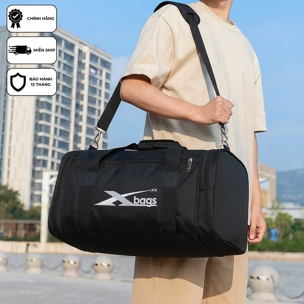 Túi Trống Du Lịch Xbags XB 6001 - Túi Xách Thể Thao Nam Nữ Đi Tập Gym, Đá Bóng, Chống Thấm Nước, Nhiều Ngăn Chứa Đồ