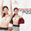 Áo Ngực Nữ Su Không Gọng Mềm Mịn, Áo Lót Nữ Mút Cố Định Họa Tiết Xinh Xắn A967