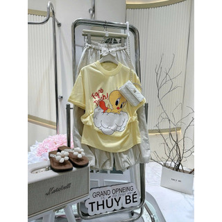 Set áo Vịt Vàng phối quần bo chun
