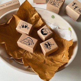 Con dấu gỗ rubber stamp Maru My Cat - My Life