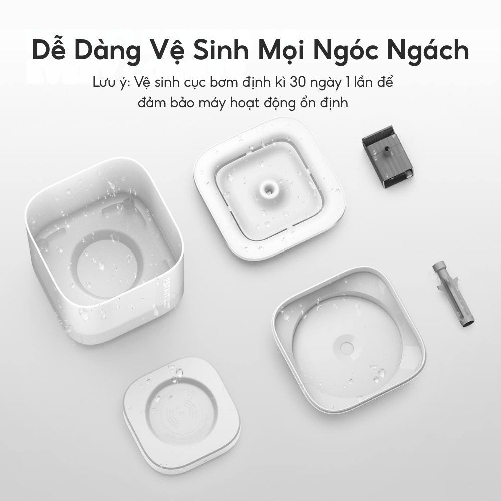Máy Uống Nước, Lọc Nước Cho Mèo, Chó Petkit Solo SE Bơm Không Dây