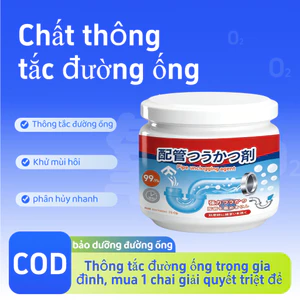 Nước thông tắc nghẽn ống thoát sàn, bồn cầu, lavabo siêu mạnh - Đánh bay dầu mỡ, tóc và cặn hữu cơ tức thì