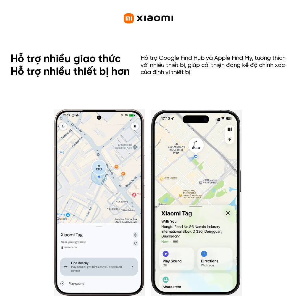 Thiết bị định vị Xiaomi Tag - Siêu nhẹ - Chống bụi và nước IP67 - Tìm kiếm vật phẩm từ xa