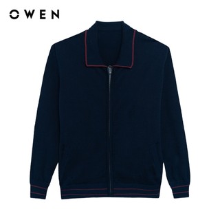 Owen - Áo len Regular Fit ALK256002 màu Xanh tím than chất liệu Acrylic
