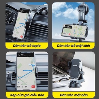 Giá Đỡ Điện Thoại Ô Tô Dạng Thác Nước Xoay 360 Độ Không Che Tầm Nhìn A29