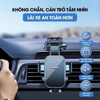 Giá Đỡ Điện Thoại Ô Tô Dạng Thác Nước Xoay 360 Độ Không Che Tầm Nhìn A29