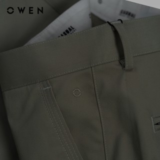 Owen - Quần short Slim Fit SK256148 màu Xám đậm chất liệu Renu
