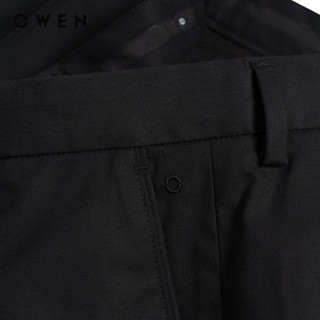 Owen - Quần tây Regular Fit QR257117 màu Đen chất liệu Poly recycled (Renu)