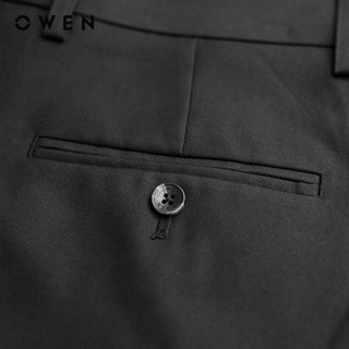 Owen - Quần Tây Đen R Slim Fit QS252469R2 màu Đen chất liệu Nano