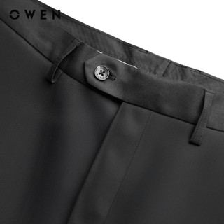 Owen - Quần Tây Đen R Slim Fit QS252469R2 màu Đen chất liệu Nano