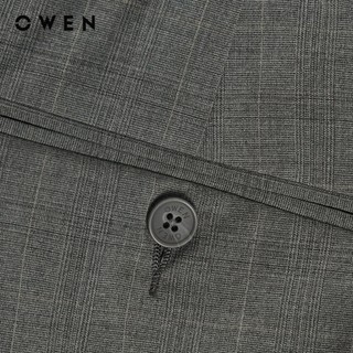 Owen - Quần tây Regular Fit Tăng đơ QRT257101 màu Xám nhạt chất liệu TR Spandex