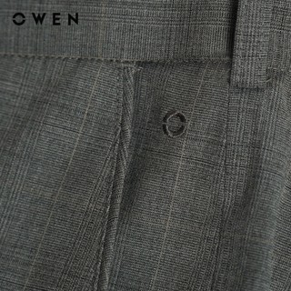 Owen - Quần tây Regular Fit Tăng đơ QRT257101 màu Xám nhạt chất liệu TR Spandex