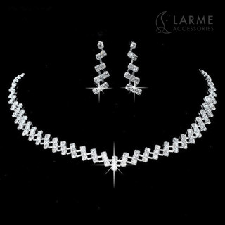 Bộ trang sức nhẹ nhàng dự tiệc chụp ảnh cưới Larme accessories -BTS014