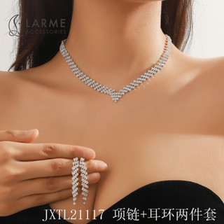 Bộ trang sức nhẹ nhàng dự tiệc chụp ảnh cưới Larme accessories -BTS014