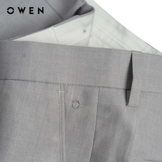 Owen - Quần tây Regular Fit QR257084 màu Xám nhạt chất liệu Nano