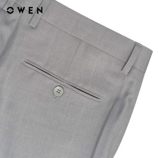 Owen - Quần tây Regular Fit QR257084 màu Xám nhạt chất liệu Nano