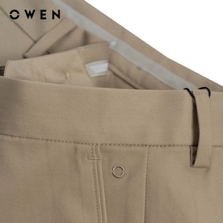Owen - Quần tây Regular Fit QR257118 màu Nâu chất liệu Poly recycled (Renu)