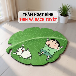 Thảm lau chân chống trượt nhà tắm, thảm hoạt hình Shin chất liệu bùn tảo thấm hút nhanh khô Homie Tech