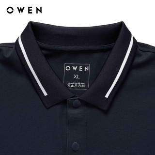 Owen - Áo polo Body Fit APV257002 màu Xanh tím than chất liệu Nylon spandex