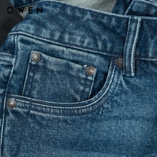 Owen - Quần jean Slim Fit QJS258017 màu Xanh chất liệu Cotton Spandex 99/1