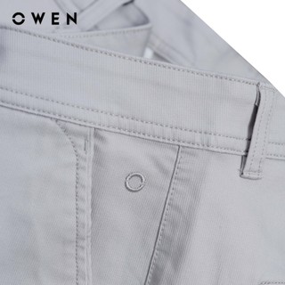 Owen - Quần khaki Regular Fit QKR256095 màu Xám nhạt chất liệu CVC Spandex