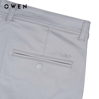 Owen - Quần khaki Regular Fit QKR256095 màu Xám nhạt chất liệu CVC Spandex