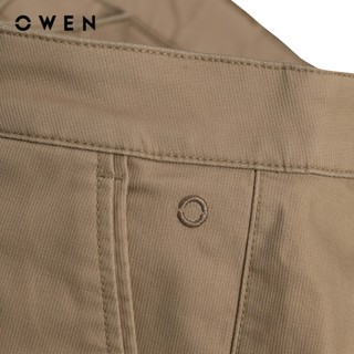 Owen - Quần khaki Slim Fit QKS256098 màu Vàng chất liệu CVC Spandex