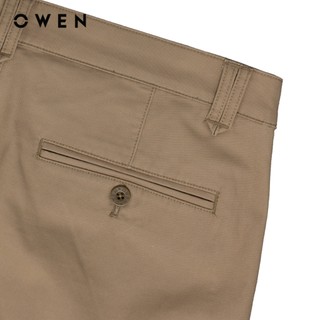 Owen - Quần khaki Slim Fit QKS256098 màu Vàng chất liệu CVC Spandex