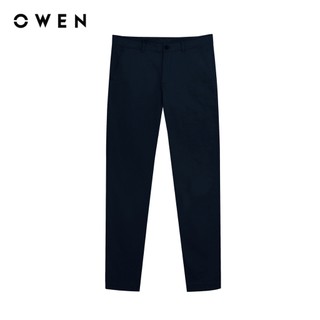Owen - Quần khaki Slim Fit QKS256097 màu Đen chất liệu CVC Spandex