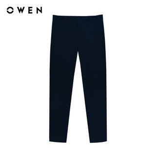 Owen - Quần khaki Regular Fit QKR256108 màu Xanh tím than chất liệu Poly recycled (Renu)