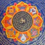 Hoạ Tiết Bát Bảo Cát Tường Ashtamangala Om Mani Pad Me Hum - Tranh Thangka - Tranh Phật - CXNP409