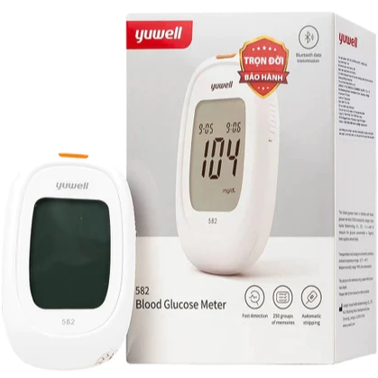 Máy đo đường huyết Yuwell 710 chính hãng - tặng kèm 10 que, 10 kim