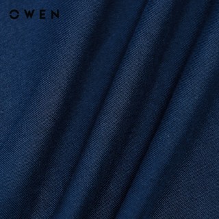 Owen - Áo sơ mi dài tay J-Form AJ255032DT màu Xanh tím than chất liệu Oxford