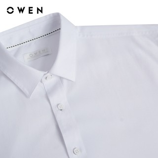 Owen - Áo sơ mi dài tay J-Form AJ255028D màu Trắng chất liệu Oxford