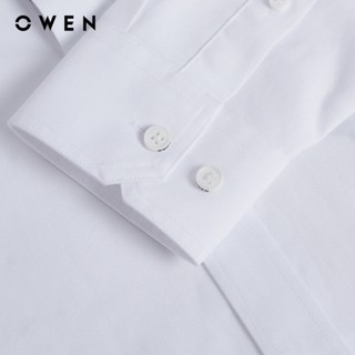Owen - Áo sơ mi dài tay J-Form AJ255028D màu Trắng chất liệu Oxford