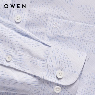 Owen - Áo sơ mi dài tay Regular Fit AR255005DT màu Xanh nhạt chất liệu Spandex