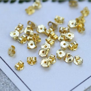 [HOẢ TỐC] Chốt khuyên tai bạc vàng S925 gắn bông tai , chui bông bạc Ý - Chou Jewelry